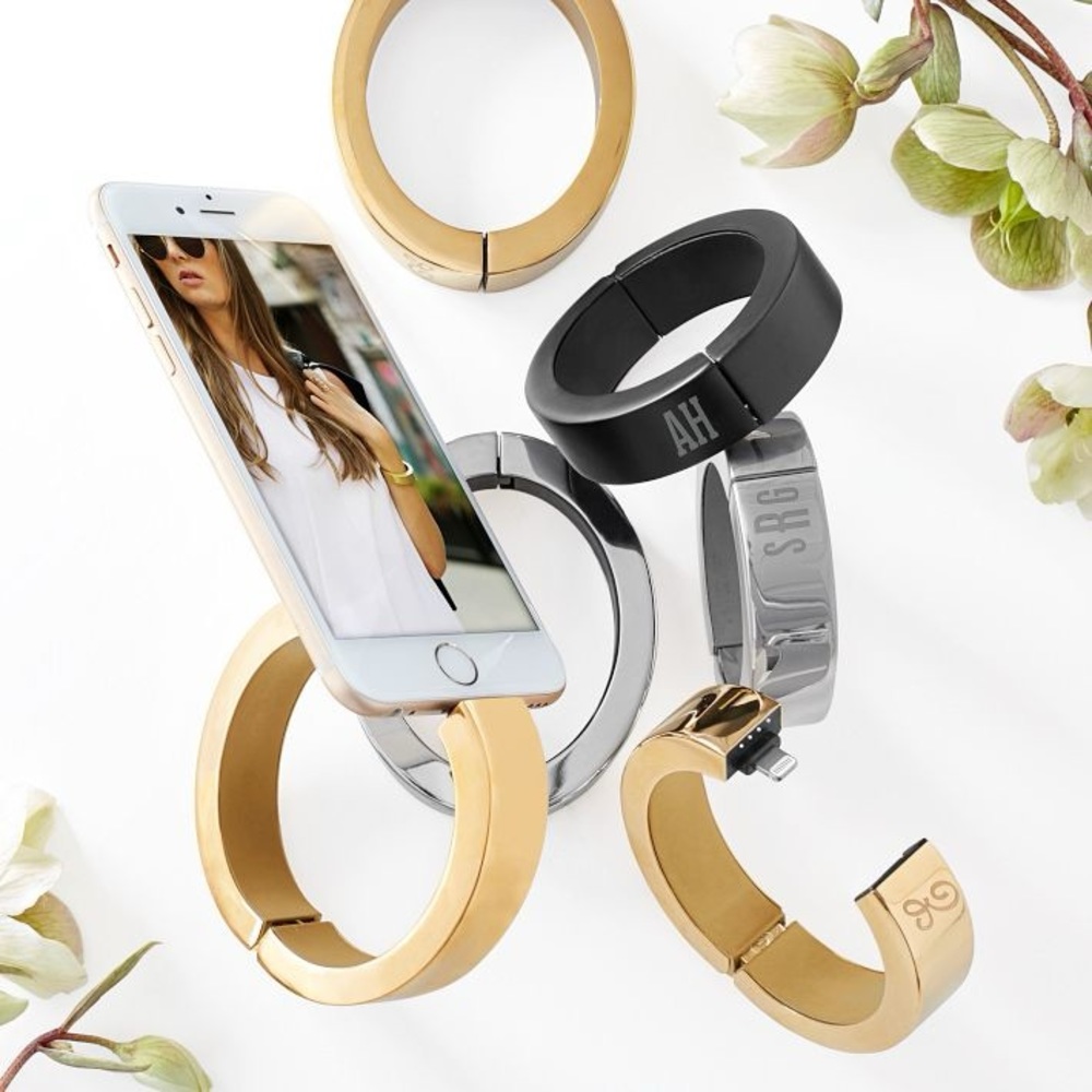 Mark & Graham iPhone Charging Bracelet - Black | Small